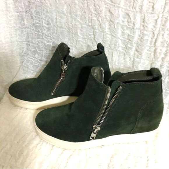 Steve Madden Green Wedgie Bootie Size 10M - Picture 5 of 10